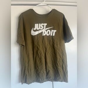Men’s Nike Olive Just Do It Tee